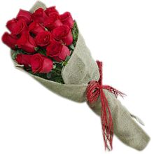 send 12 red roses bouquet with fillers to dhaka