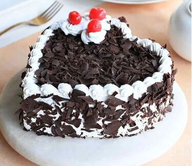 Swiss - 3.3 Pounds Black Forest Heart Cake