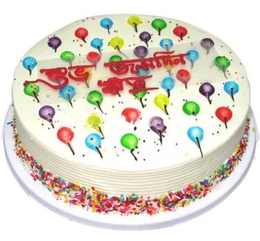 send 2.2 pounds balloon piping jelly cake by kings to dhaka in bangladesh