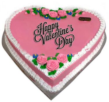 Send 3.3 Pound Heart Shape Cake with Rose Design to Dhaka in Bangladesh