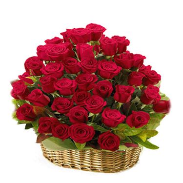 send ​100 red roses in a basket arrangement to dhaka, bangladesh