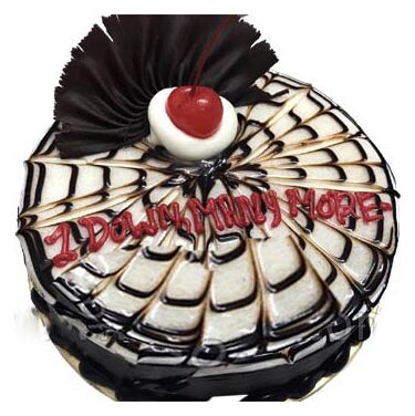 send special black forest round cake to dhaka